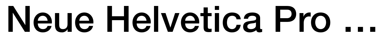 Neue Helvetica Pro 65 Medium
